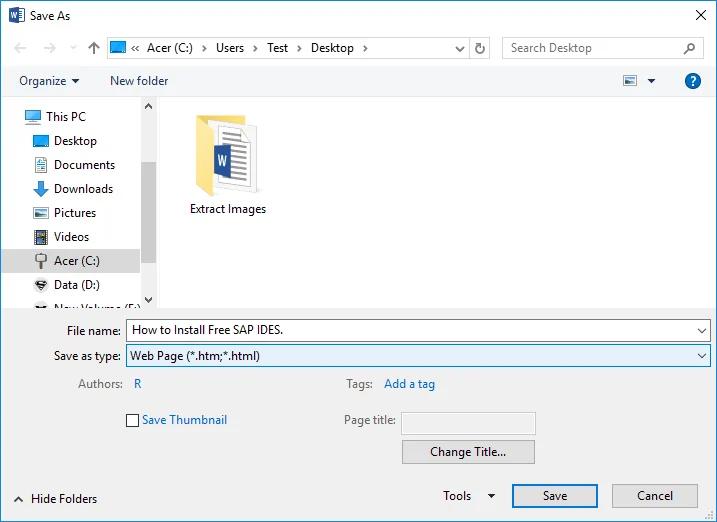 Hướng dẫn cách lưu tất cả ảnh trong tài liệu Microsoft Word